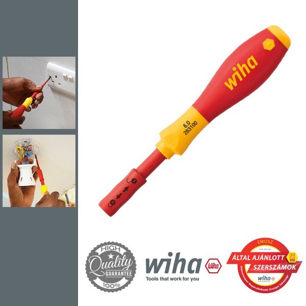 WIHA SoftFinish electric slimVario VDE csavarozó, 160 mm