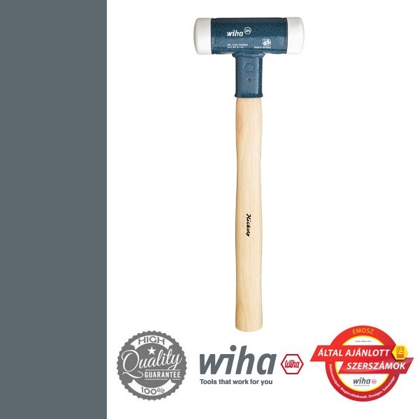 WIHA cserélhető műanyag/gumi fejes kalapács fehér/fehér 1040g