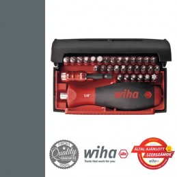 WIHA Standard bit készlet markolattal, bitbefogóval, SL+PH+PZ+T+SW, 32 részes