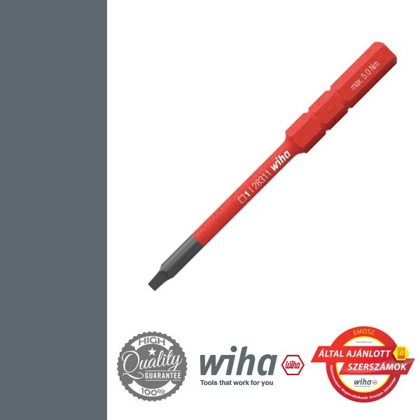 WIHA SoftFinish electric slimVario Robertson bit hegy Rob1 2,3x75 mm