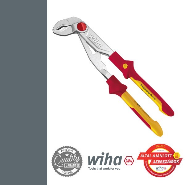 WIHA Professional electric VDE vízpumpafogó nyomógombos, 2/250mm