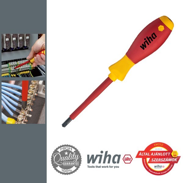 WIHA SoftFinish electric VDE Xeno csavarhúzó, SL/PZ1x80 mm