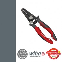 WIHA electronic műszerész kábelcsupaszító fogó, 165 mm, 0,8-2,6 mm, AWG 20-10 mm