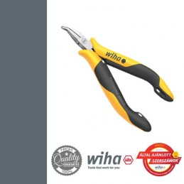WIHA Professional ESD műszerész hajlított csőrű telefonfogó 45°, 120 mm