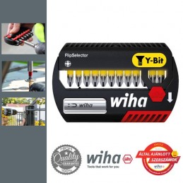 WIHA FlipSelector Y-bit készlet, 13db, Pozidriv PZ1,2,3