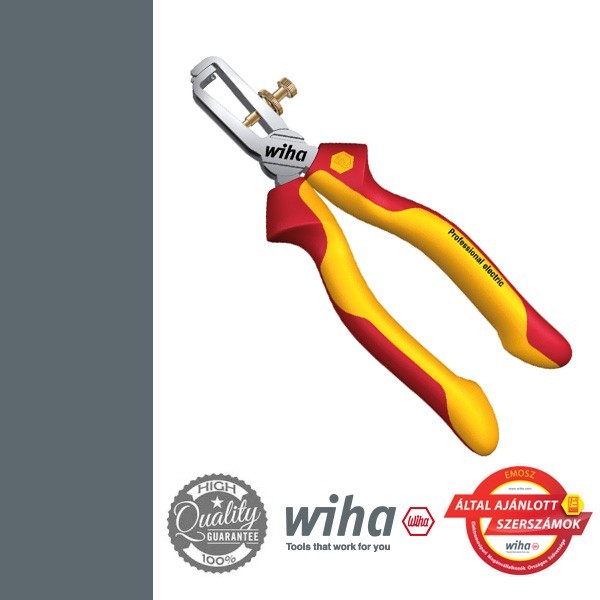WIHA Professional electric VDE kábelcsupaszító fogó, 160 mm