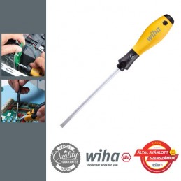 WIHA SoftFinish ESD lapos csavarhúzó SL4x100 mm