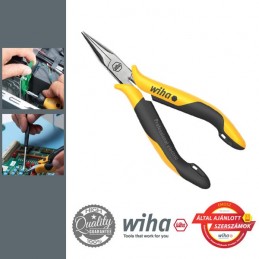 WIHA Professional ESD műszerész telefonfogó, egyenes alakú, 145 mm