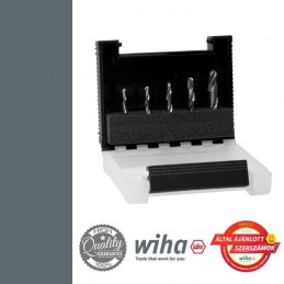 WIHA Metrikus kombinált menetfúró készlet, M3-M8xSW1/4, 5 részes