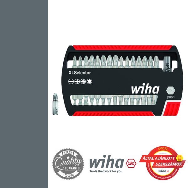 WIHA XLSelector Standard bit készlet, SL+PH+PZ+T, 31 részes
