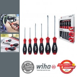 WIHA SoftFinish csavarhúzó készlet, PH+PZ, 6 részes
