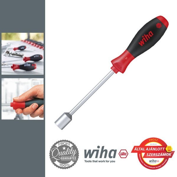 WIHA SoftFinish nyeles háromlapú dugókulcs M4x6,8 mm