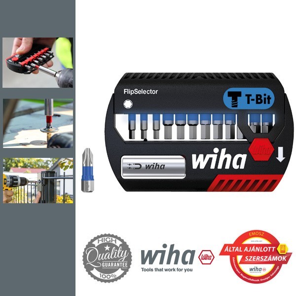 WIHA FlipSelector T-bit készlet 13 db-os, Imbusz, SW