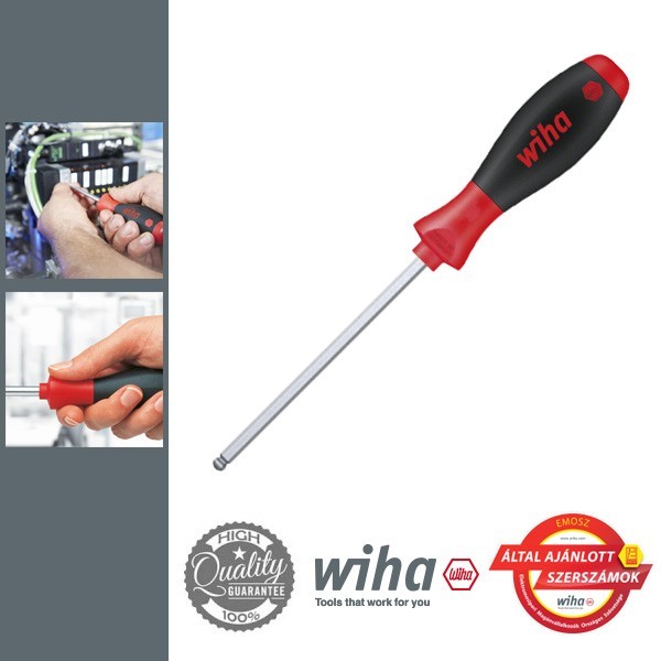 WIHA SoftFinish gömbvégű imbusz csavarhúzó SW3,0x100 mm