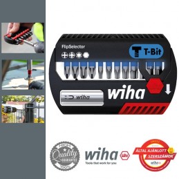 WIHA FlipSelector T-bit készlet 13 db-os, PH, PZ2, Torx, SW