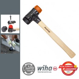 WIHA Cserélhető műanyag/gumi fejes kalapács narancs/fekete 300g, d30 mm