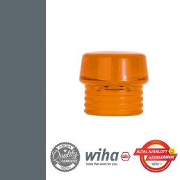 WIHA Cserélhető fejes kalapács pótfej kerek, áttetsző, narancs, műanyag d30 mm