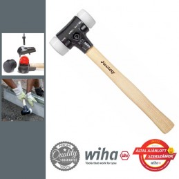 WIHA Cserélhető műanyag fejes kalapács fehér/fehér 640g, d40 mm