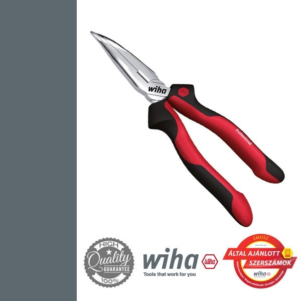 WIHA Professional hajlított csőrű telefonfogó 40°, 160 mm