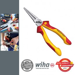 WIHA Professional electric VDE kerekcsőrű fogó, 160 mm