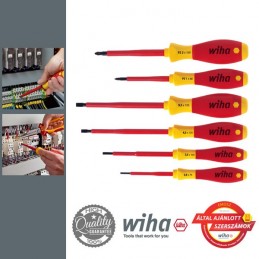 WIHA SoftFinish electric VDE csavarhúzó készlet, SL+PZ, 6 részes