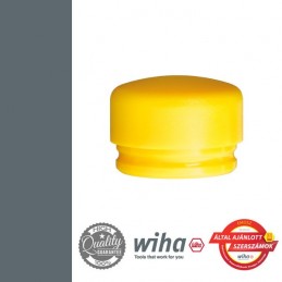 WIHA Cserélhető fejes sörétes kalapács pótfej kerek, sárga műanyag, 40 mm