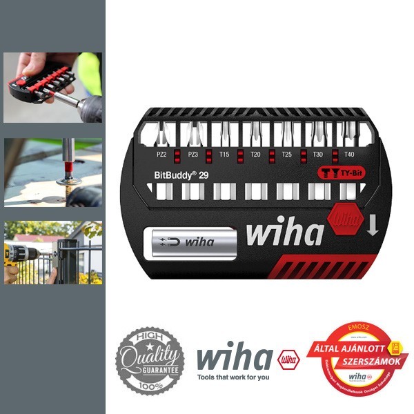 WIHA BitBuddy29 TY-bit készlet 8db-os PZ+T