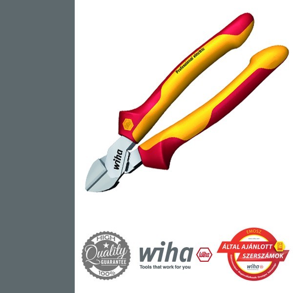 WIHA Professional electric VDE oldalcsípő fogó, 160mm