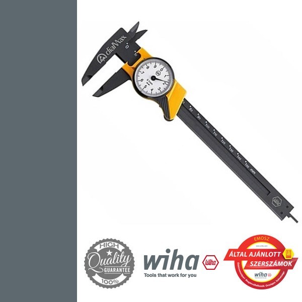 WIHA DiaMax ESD tolómérő, mélységmérővel - 150/0,01 mm