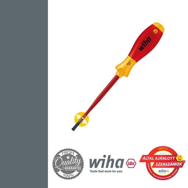 WIHA SoftFinish electric slimFix VDE lapos csavarhúzó - SL 4,0x100