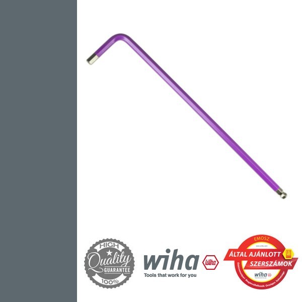 WIHA gömbvégű imbuszkulcs hosszú - SW 4,0x142 lila