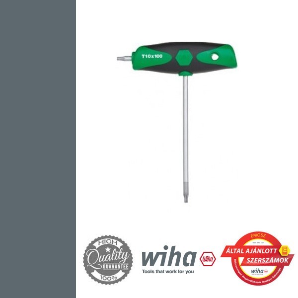 WIHA ComfortGrip T-nyelű TORX kulcs - T10x100