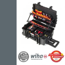 WIHA Competence XXL II & SpeedE Set3 80év villanyszerelő szerszámkoffer - 122 részes