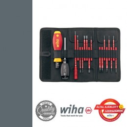 WIHA TorqueVario VDE nyomaték csavarhúzó készlet - 18 részes SL+PH+PZ+SL/PZ+T