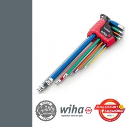 WIHA ErgoStar gömbvégű hosszú imbuszkulcs készlet színes - 9 részes SW1,5-10 mm