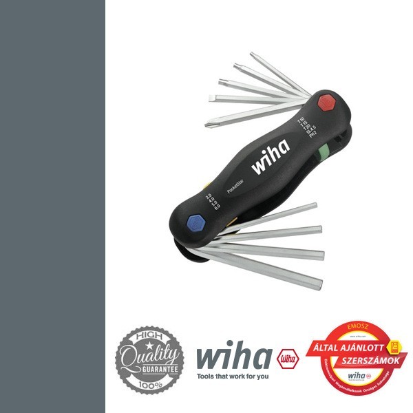 WIHA PocketStar vegyes kulcs készlet - 9 részes SL+PH+SW+T