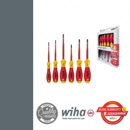 WIHA SoftFinish electric slimFix VDE csavarhúzó készlet - 6 részes SL+PH+SL/PZ