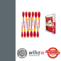 WIHA SoftFinish electric slimFix VDE csavarhúzó készlet - 12 részes SL+PH+PZ+SL/PZ+T