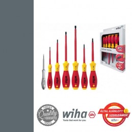 WIHA SoftFinish VDE csavarhúzó készlet - 6+1 részes SL+PH+fázisceruza