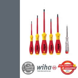 WIHA SoftFinish electric VDE csavarhúzó készlet - 5+1 részes SL+PH+fázisceruza
