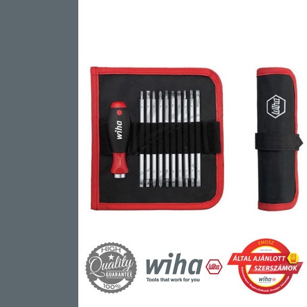 WIHA SYSTEM 6 csavarhúzó készlet - 11 részes SL+PH+T+PZ+SW