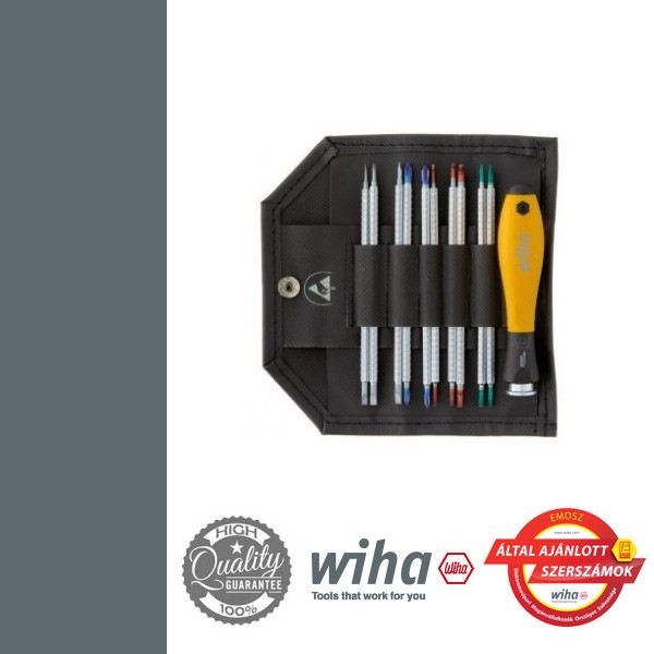 WIHA SYSTEM 4 ESD csavarhúzó készlet - 11 részes SL+PH+T+SW