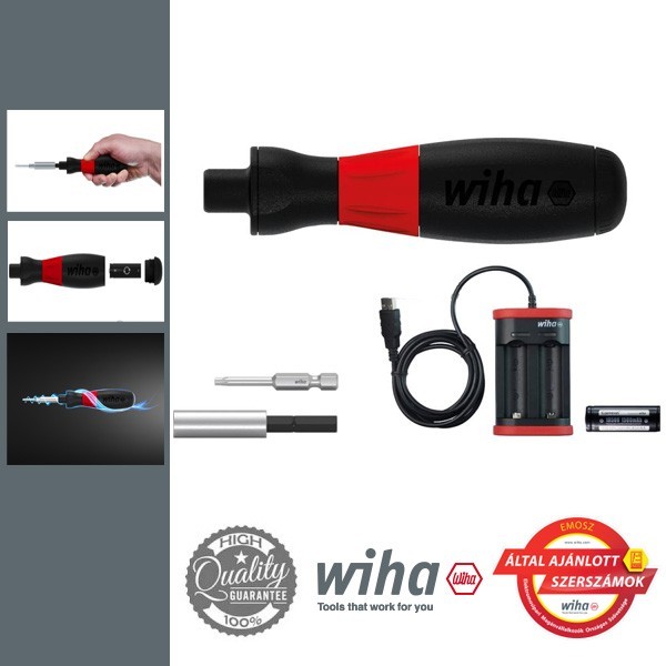 WIHA SpeedE Industrial akkus E-csavarhúzó készlet - 5 részes T20