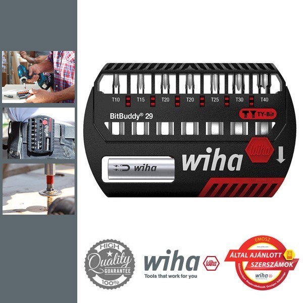 WIHA BitBuddy29 TY-bit készlet - 8 részes TORX T10-T40