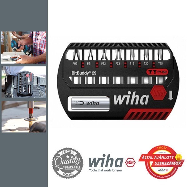 WIHA BitBuddy29 TY-bit készlet - 8 részes PH2+PZ+T