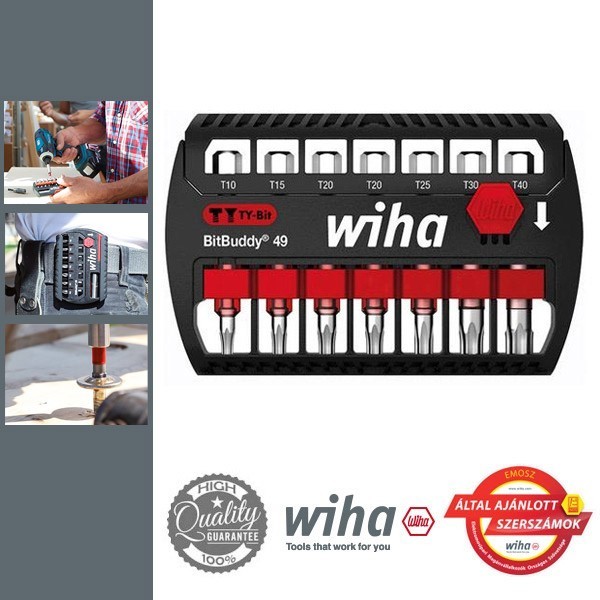 WIHA BitBuddy49 TY-bit készlet - 7 részes TORX T10-T40