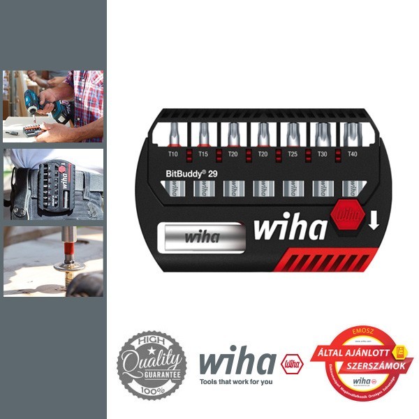 WIHA BitBuddy29 MaxxTor bit készlet - 8 részes TORX T10-T40