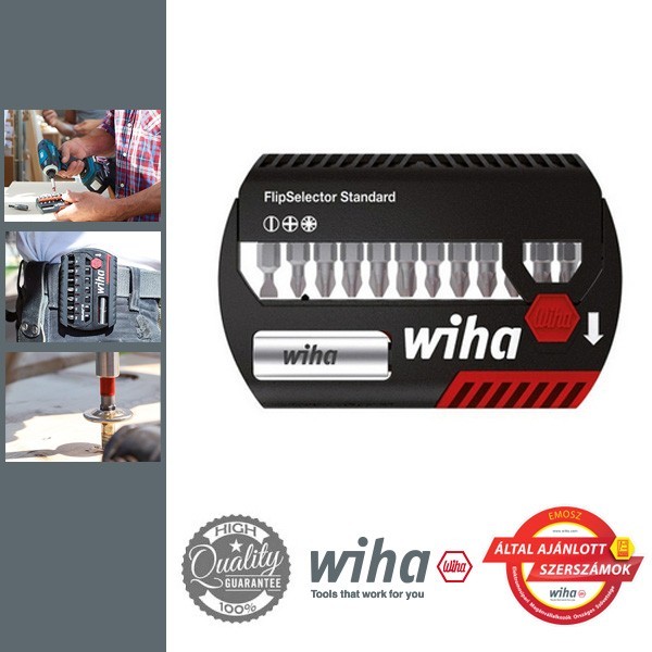 WIHA FlipSelector Standard bit készlet - 13 részes SL+PH+PZ