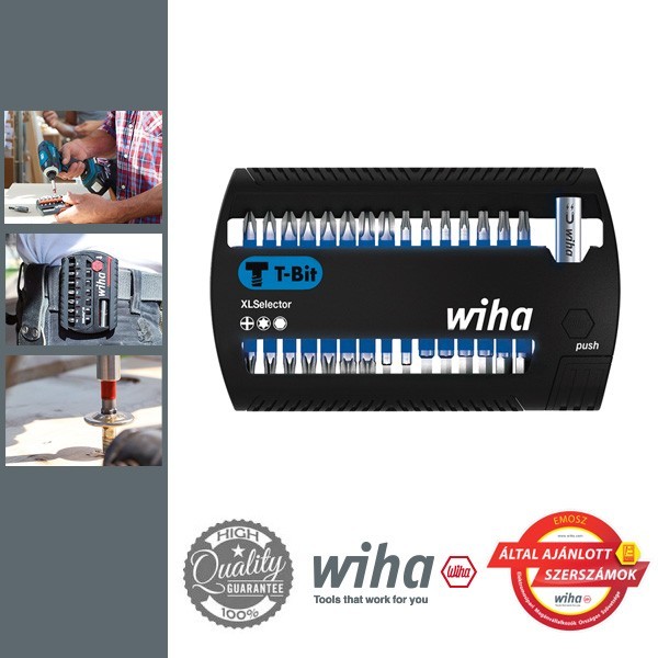 WIHA XLSelector T-bit készlet - 31 részes PH+T+SW