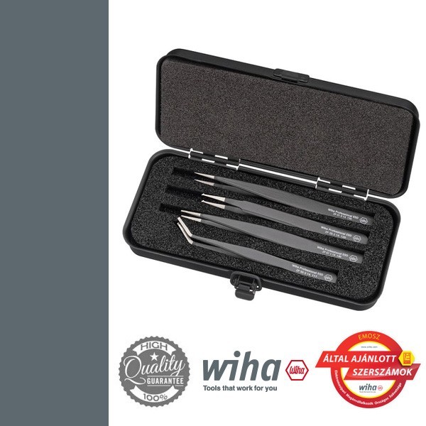 WIHA Professional ESD SMD csipesz készlet - 4 részes